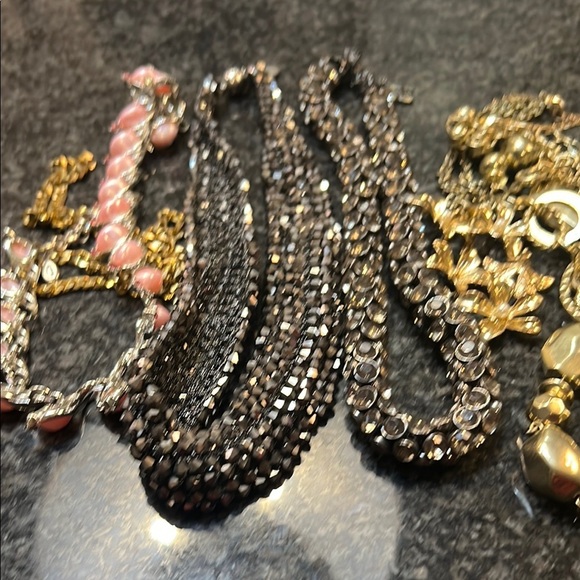 Elegant Gold and Silver Women's Necklaces Ruby Red, Sarah Cov. WA401 - Picture 3 of 5